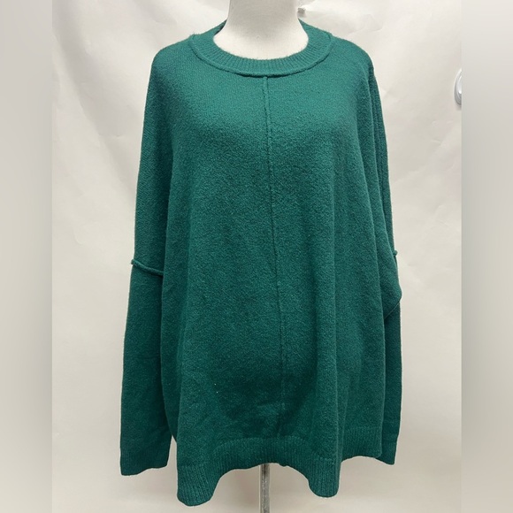 NY & CO Green Boxy Drop Shoulder Sweater 2X - Picture 2 of 8